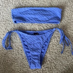 - purple/blue zebra triangl bikini